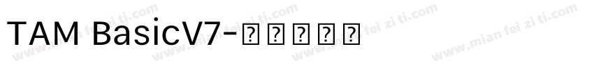 TAM BasicV7字体转换